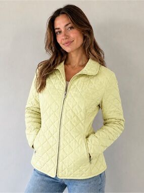 Eddie Bauer Goose Down Quilted Puffer Jacket Sage Green Large Gorpcore Hiking